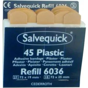 Pleister plastic 6x45 navullingen 6036 per doos
